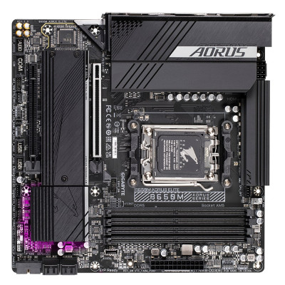 Gigabyte Материнська плата B650M AORUS ELITE sAM5 B650 4xDDR5 M.2 HDMI DP mATX