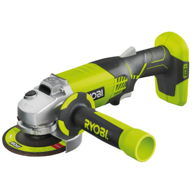 Ryobi Шліфмашина кутова ONE + R18AG-0 акумуляторна, 115мм, 18В, solo (без АКБ і ЗП)