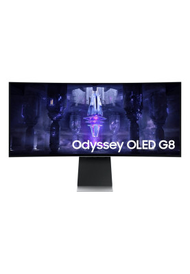 Samsung Монітор 34" Odyssey OLED G8 G85SB microHDMI, miniDP, USB-C, VA, 3440x1440, 21:9, 175Hz, 0.03ms, CURVED