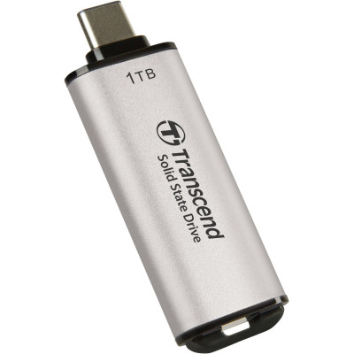 Transcend Портативний SSD 1TB USB 3.1 Gen 2 Type-C ESD300 Silver