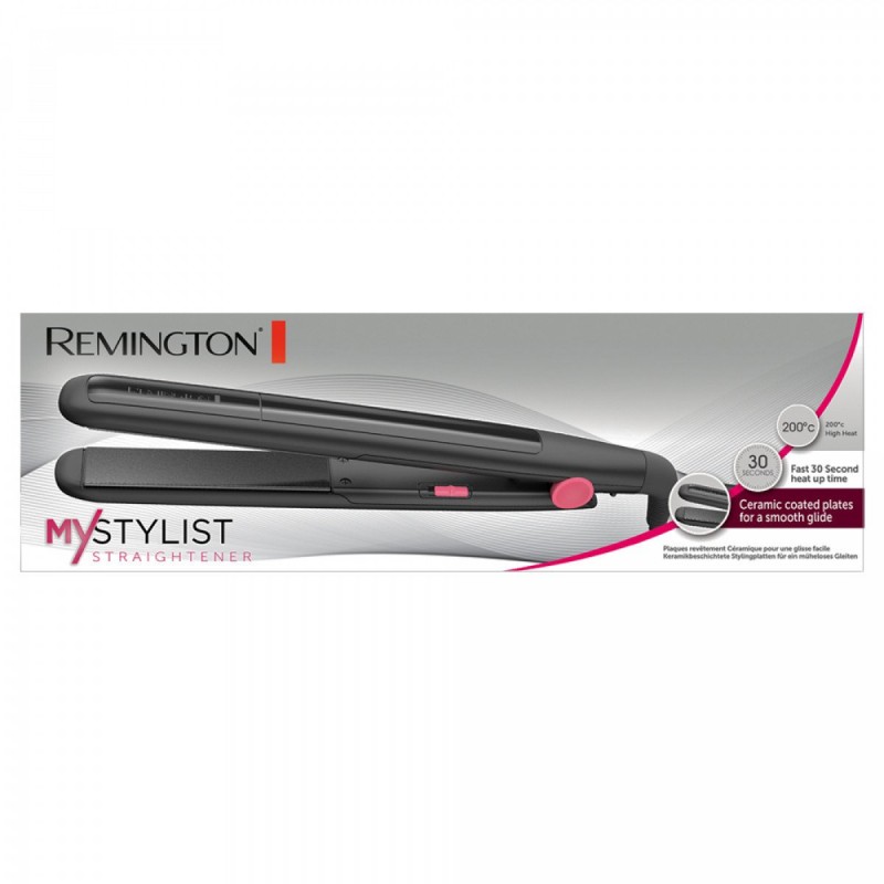 Remington Випрямляч MyStylist Е51, 38Вт, темп.режимів-1, 200С, кераміка, чорний