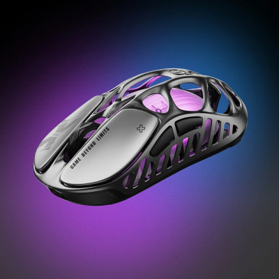 GravaStar Миша Mercury X Pro, 8K, BT/WL/USB-A, RGB, сірий
