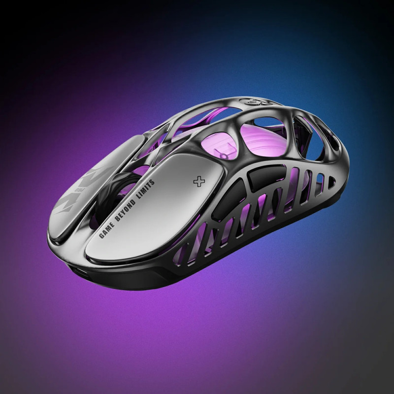 GravaStar Миша Mercury X Pro, 8K, BT/WL/USB-A, RGB, сірий