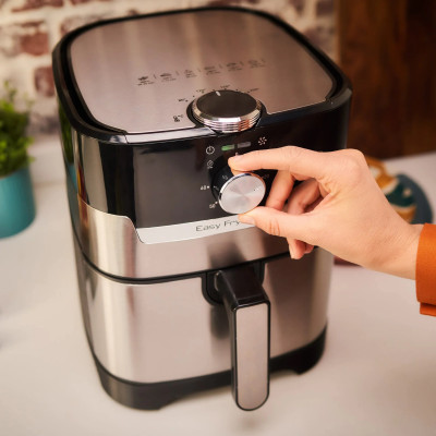 Moulinex Мультипіч EasyFry&Grill, 1550Вт, чаша-4.2л, механічне керув., пластик, сірий