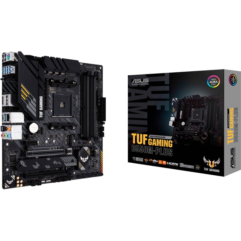 ASUS Материнcька плата TUF GAMING B550M-PLUS sAM4 B550 4xDDR4 M.2 HDMI DP mATX