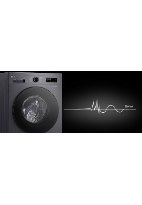 LG Пральна машина, фронтальна, 9 кг, A+++, антрацит