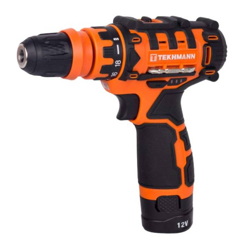 TEKHMANN Шурупокрут-дриль акумуляторний TCD-12/2 DFR 12В 2х2А·год 20Нм 350·1500об·хв 1.1кг