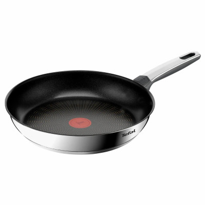 Tefal Сковорода Tefal Emotion+, 28см, нержавіюча сталь, бакеліт, чорний