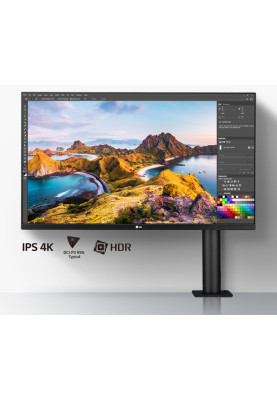LG Монітор 31.5" 32UN880-B 2xHDMI, DP, USB-C, MM, IPS, 3840x2160, 95%DCI-P3, Pivot, HDR10