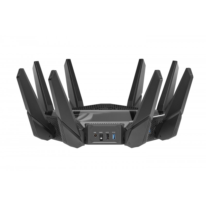 ASUS Маршрутизатор GT-AXE16000 Wi-Fi 6E 4xGE LAN 1x2.5GE WAN 2x10GE LAN/WAN 1xUSB3.2 1xUSB2.0 MU-MIMO OFDMA MESH gaming