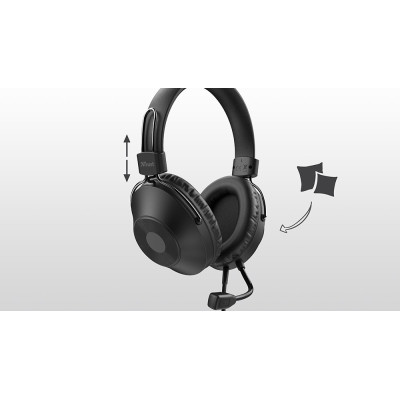 Trust Гарнітура Zaru USB Black