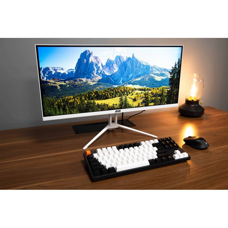 2E Монітор 25.7" D2621W HDMI, DP, Audio, IPS, 2560x1080, 21:9, 75Hz, FreeSync, White