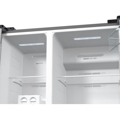 Gorenje Холодильник SBS 179х67х92см, 2 двері, 356(191)л, А++, NF+, Інв. , зона св-ті, зовн. диспл, матовий сірий Gorenje Холодильник SBS 179х67х92см, 2 двері, 356(191)л, А++, NF+, Інв. , зона св-ті, зовн. диспл, матовий сірий