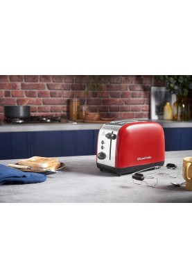 Russell Hobbs Тостер Colours Plus, 1600Вт, нержав., підігрів,разморозка, червоний