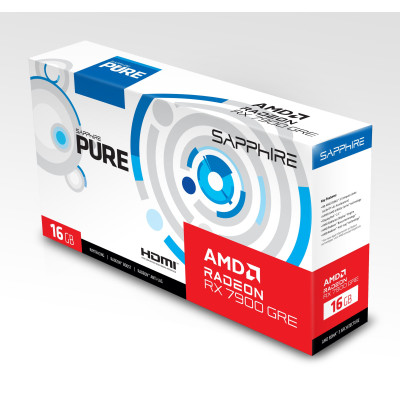 SAPPHIRE Відеокарта Radeon RX 7900 GRE 16GB GDDR6 PURE GAMING OC