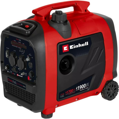 Einhell Генератор газобензиновий інверторний TE-IG 1900 DF LPG 230В, 1 фаза, 1.7-1.9кВт, розетка 2х12В ручний стартер, 23.7кг