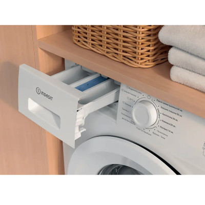 Indesit Пральна машина Indesit фронтальна, 6кг, 1000, A+++, 44.6см, дисплей, пара, інвертор, білий Indesit Пральна машина Indesit фронтальна, 6кг, 1000, A+++, 44.6см, дисплей, пара, інвертор, білий