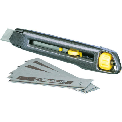 Stanley Ніж Interlock, сегментоване лезо 18мм, корпус металевий, 165мм