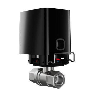 Ajax Розумний кульовий кран WaterStop 1" Jeweler, бездротовий, чорний