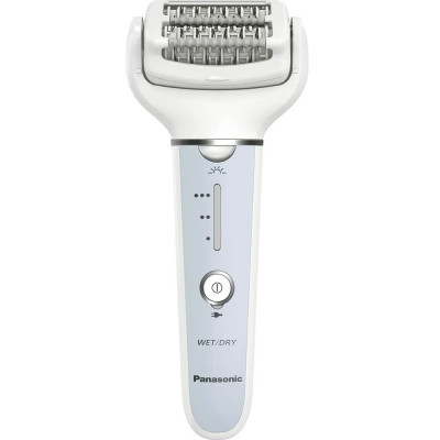 Panasonic Епілятор пінцетний, акумуляторний , пінцет.-60, волог.+сух., насадок-8, футляр, голубий-білий