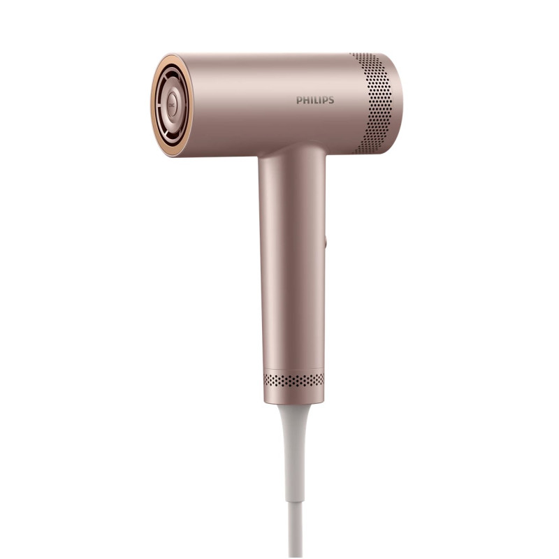 Philips Фен 8000 Series, 1400Вт, 3 режими, іонізація, хол. обдув, турборежим, рожевий