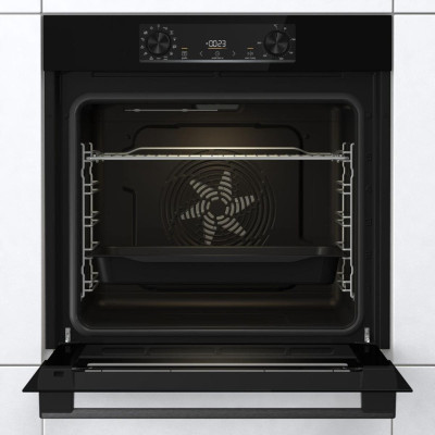 Gorenje Духова шафа Gorenje електрична, 77л, A+, дисплей, макс.темп.- 300, IconLed, чорний