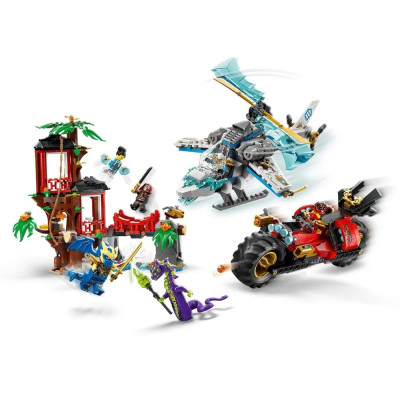 LEGO Конструктор LEGO Ninjago Автомобільна битва ниндзя біля будинку на дереві