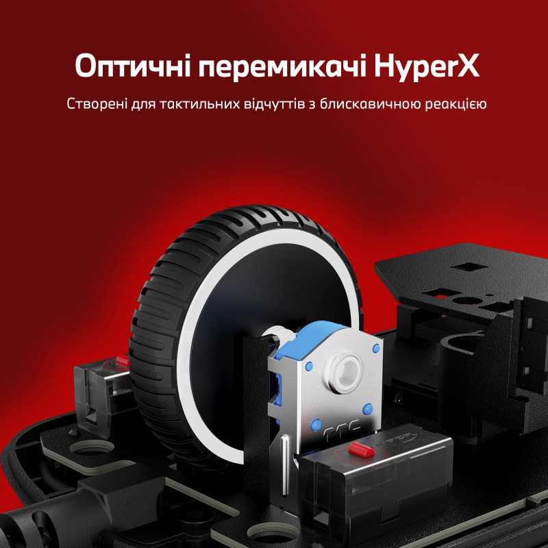 HyperX Миша Pulsefire SAGA, RGB, USB-A, чорний