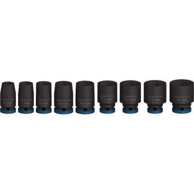 Bosch Набір ударних торцевих головок Professional Standart 9шт 1/4" 25мм