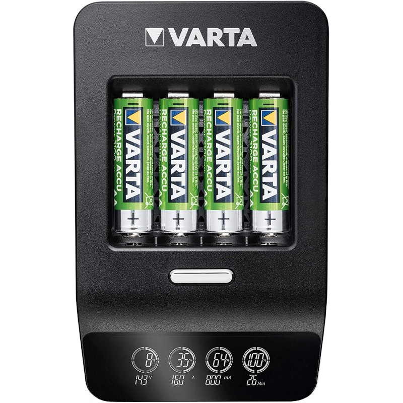 VARTA Зарядний пристрій LCD Ultra Fast Plus Charger+ 4xAA 2100 mAh