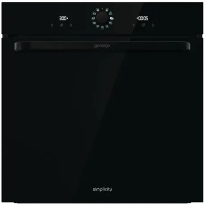 Gorenje Духовий шафа електричний, 77л, A, пара, дисплей, макс.темпер.-300, чорний