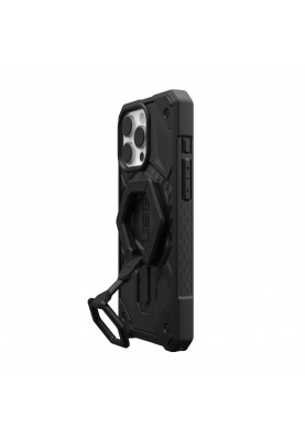 UAG Чохол+магнітне кільце-тримач для iPhone 16 Pro Max, Monarch Pro Magsafe, Carbon Fiber/Black Stand