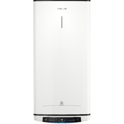 Ariston Водонагрівач електр. плаский слім VELIS PRO DRY WIFI 80 EU, 80л, 2*1,5кВт, сух тен, ун. монтаж, електр. кер-ння, B, Італія, Білий