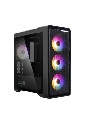 Zalman Корпус M3 Plus RGB, без БЖ, 1xUSB3.0, 2xUSB2.0, 4x120mm RGB fan, TG Side Panel, mATX, чорний