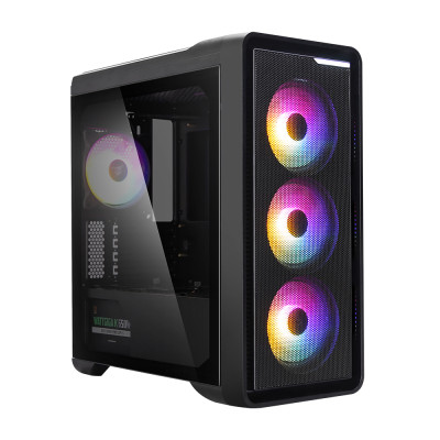 Zalman Корпус M3 Plus RGB, без БЖ, 1xUSB3.0, 2xUSB2.0, 4x120mm RGB fan, TG Side Panel, mATX, чорний