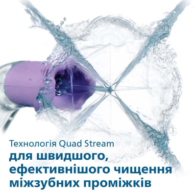 Philips Іригатор портативний Sonicare Cordless Power Flosser 3000, чаша 250 мл, чохол, 2 насадки , чорний
