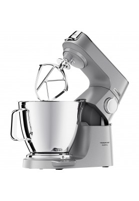 Kenwood Кухонная машина Titanium Chef Baker, 1200Вт, чаша-метал, корпус-метал, насадок-3, вбудовані ваги, дисплей, срібний