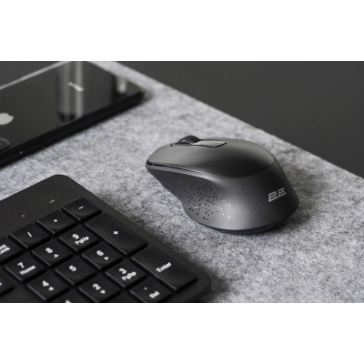 2E Комплект клавіатура та миша MK420 WL, EN/UK/RU, чорний