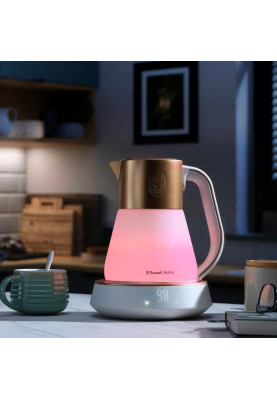 Russell Hobbs Електрочайник Calm, 1.7л, скло, біло-мідний