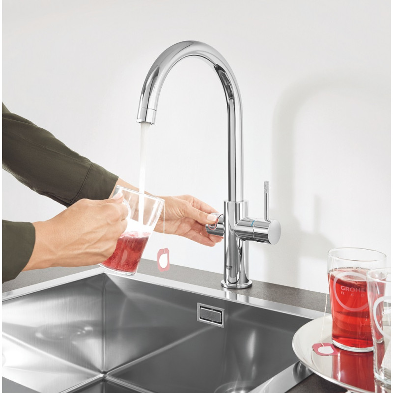 Grohe Комплект змішувача для кухні Red Duo і бойлерна система M розміру