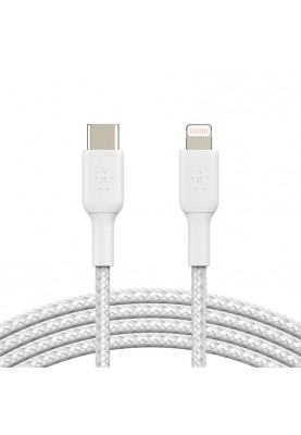 Belkin USB-С - Lightning, BRAIDED[1m, white]