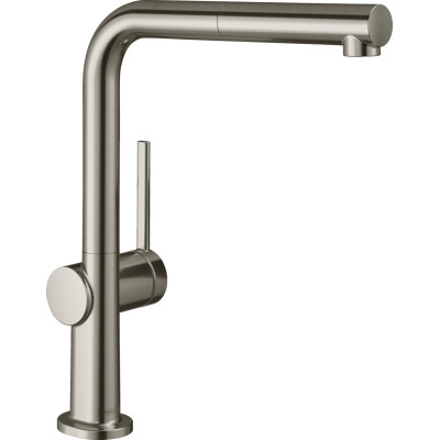 Hansgrohe Змішувач для кухні Talis M54, довж.виливу - 215мм, витяжний, 1важіль, KM270, сталь