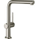 Hansgrohe Змішувач для кухні Talis M54, довж.виливу - 215мм, витяжний, 1важіль, KM270, сталь