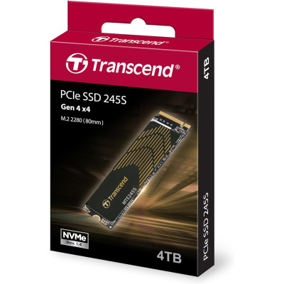 Transcend Накопичувач SSD M.2 4TB PCIe 4.0 MTE245S + розсіювач