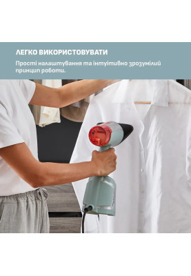 Tefal Відпарювач компактний AeroSteam, 1400Вт, 100мл, постійна пара - 20гр, світло-зелений