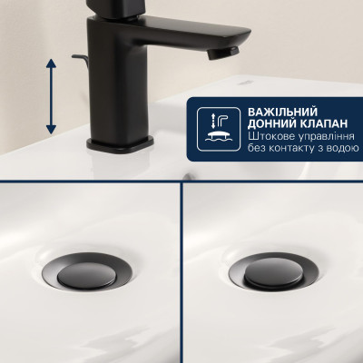 Grohe Змішувач для біде QuickFix Dice Black неповоротний, матовий чорний