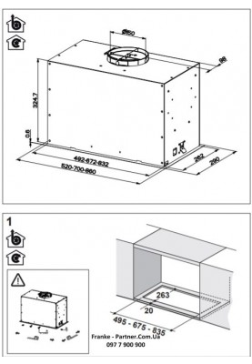 Franke Витяжка вбудовувана Box Flush EVO нерж