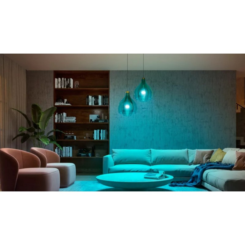 Philips Hue Лампа розумна E27, 15W(100Вт), 2000K-6500K, RGB, ZigBee, Bluetooth, димування