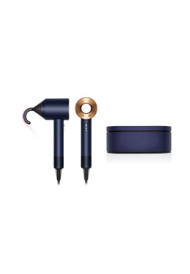 Dyson Фен HD07 Supersonic Prussian Blue/Rich Copper, 1600Вт, 4 режими, іонізація, хол. обду, кейс для зберігання, синьо-мідний