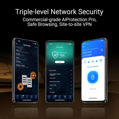 ASUS Маршрутизатор ASUS TUF-BE3600 BE3600, 4xGE LAN, 2,5xGE WAN, 1xUSB3.2, MESH